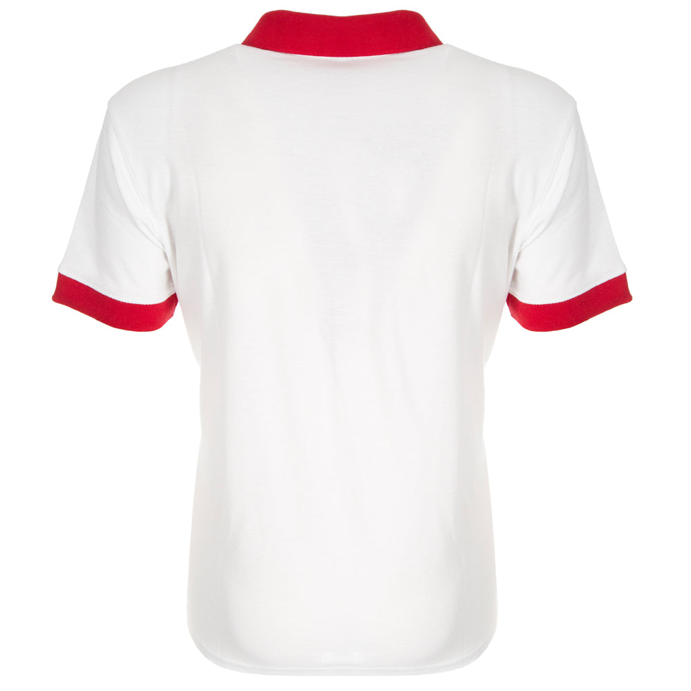 WHITE/RED POLO