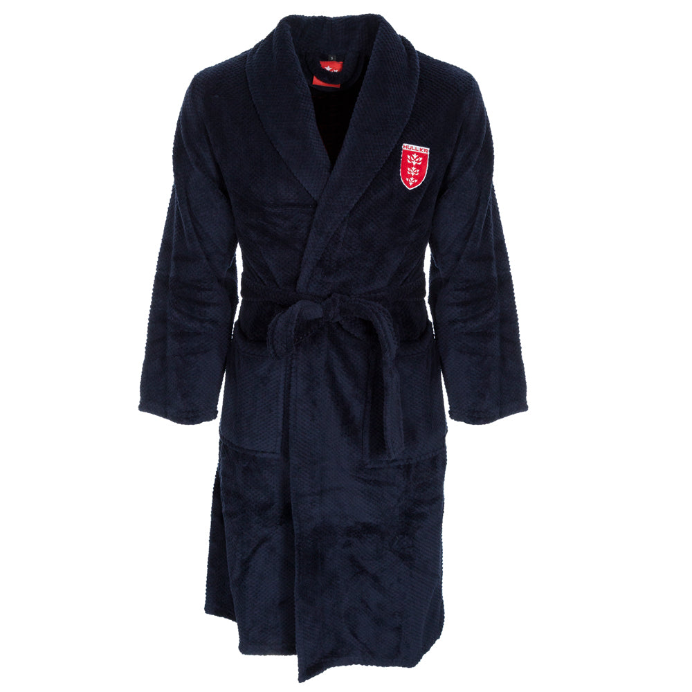 NAVY VENUS FLEECE ROBE