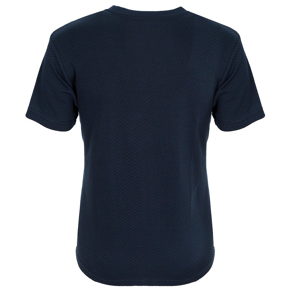 NAVY ICON WAFFLE TEE