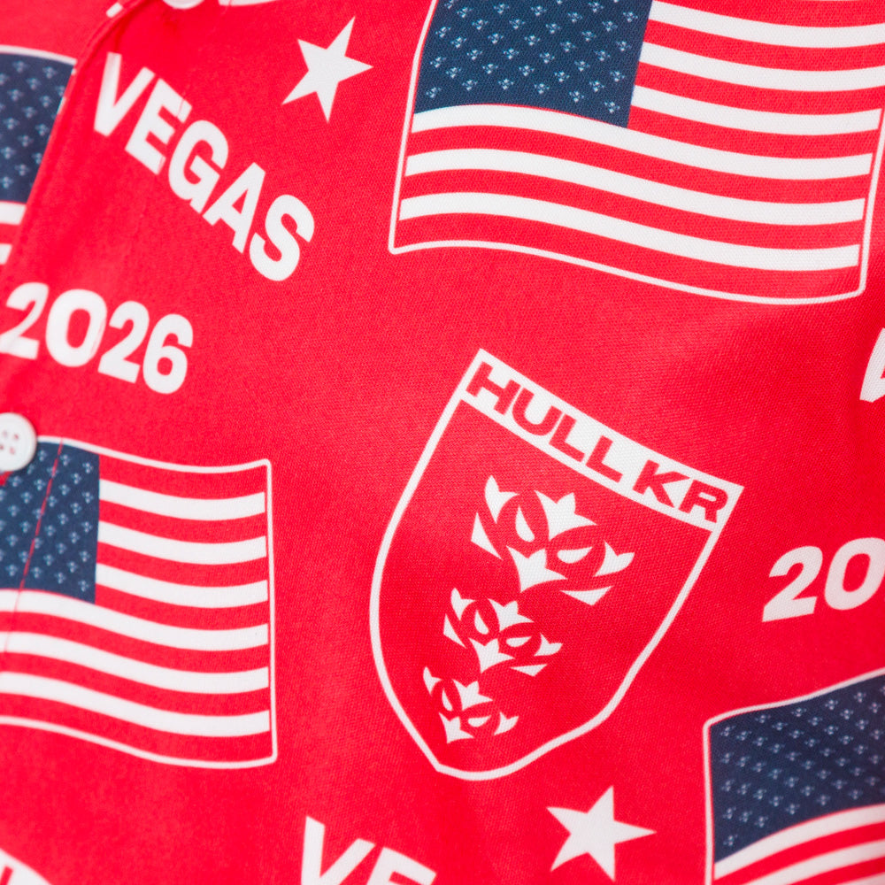 VEGAS HAWAIIAN RED SHIRT