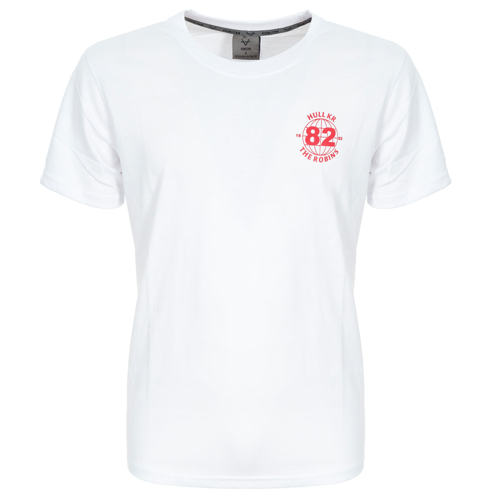WHITE ROBINS PRINT TEE