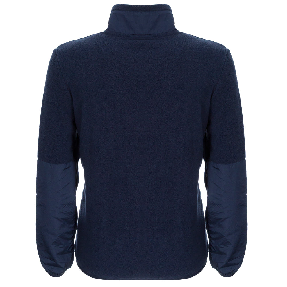 NAVY CREST FLEECE JACKET