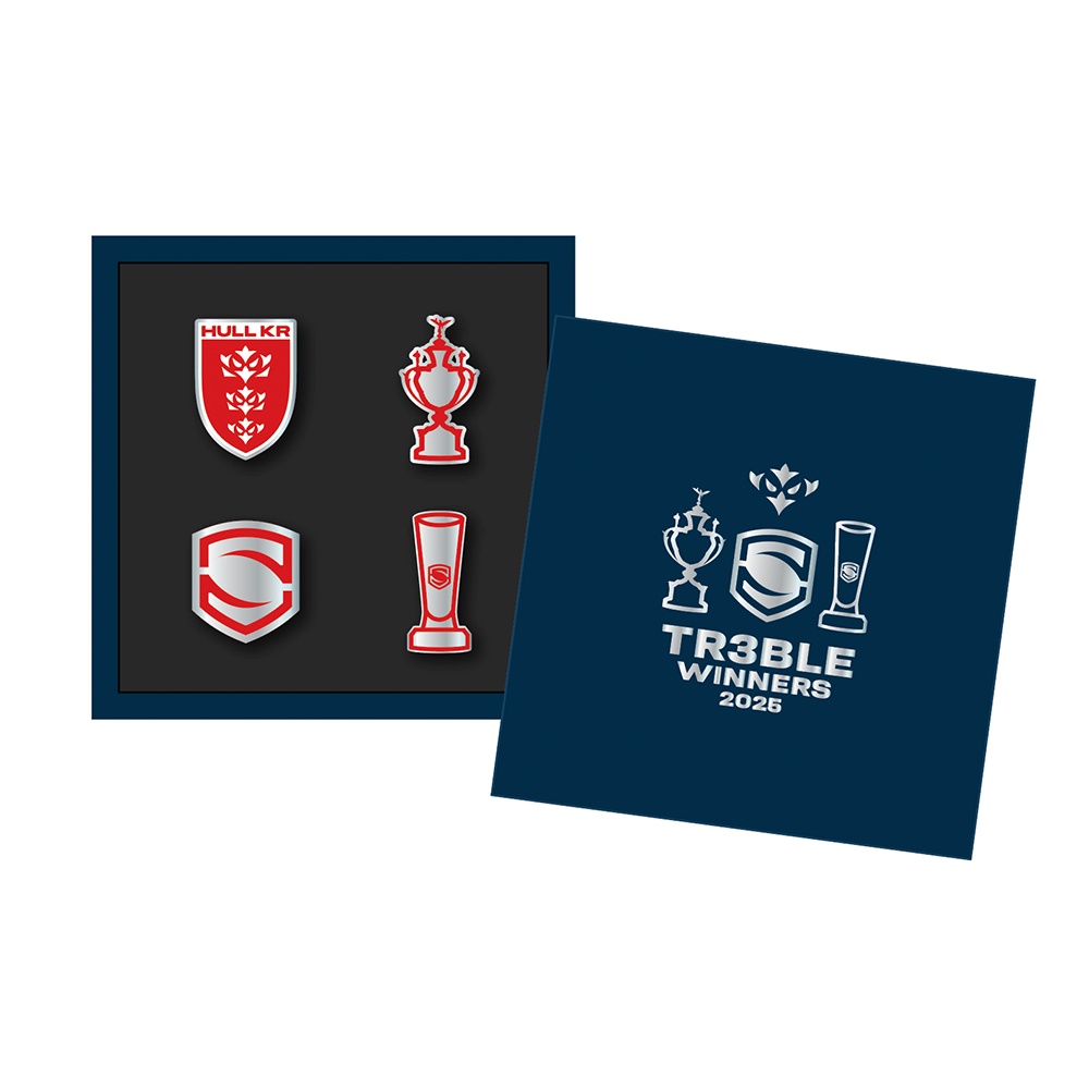 TREBLE WINNERS BOXED PIN BADGES - PRE ORDER!