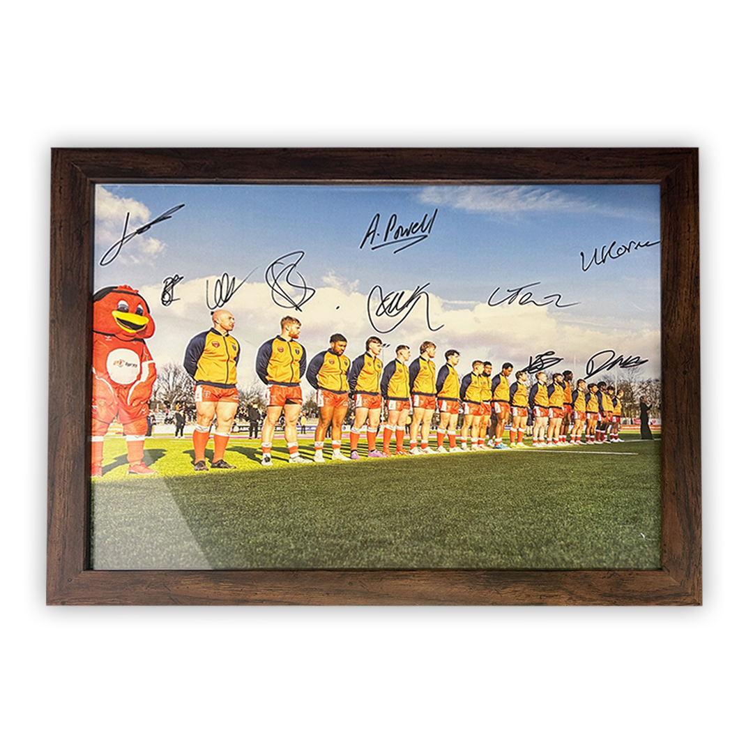 SIGNED FRAMED AMSTERDAM CHALLENGE POSTER - AUCTION