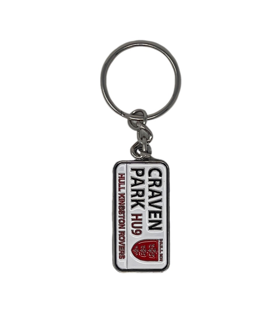 STREET SIGN KEYRING
