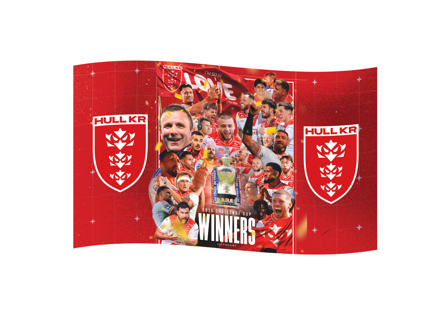 CHALLENGE CUP WINNERS HAND FLAG - PRE-ORDER