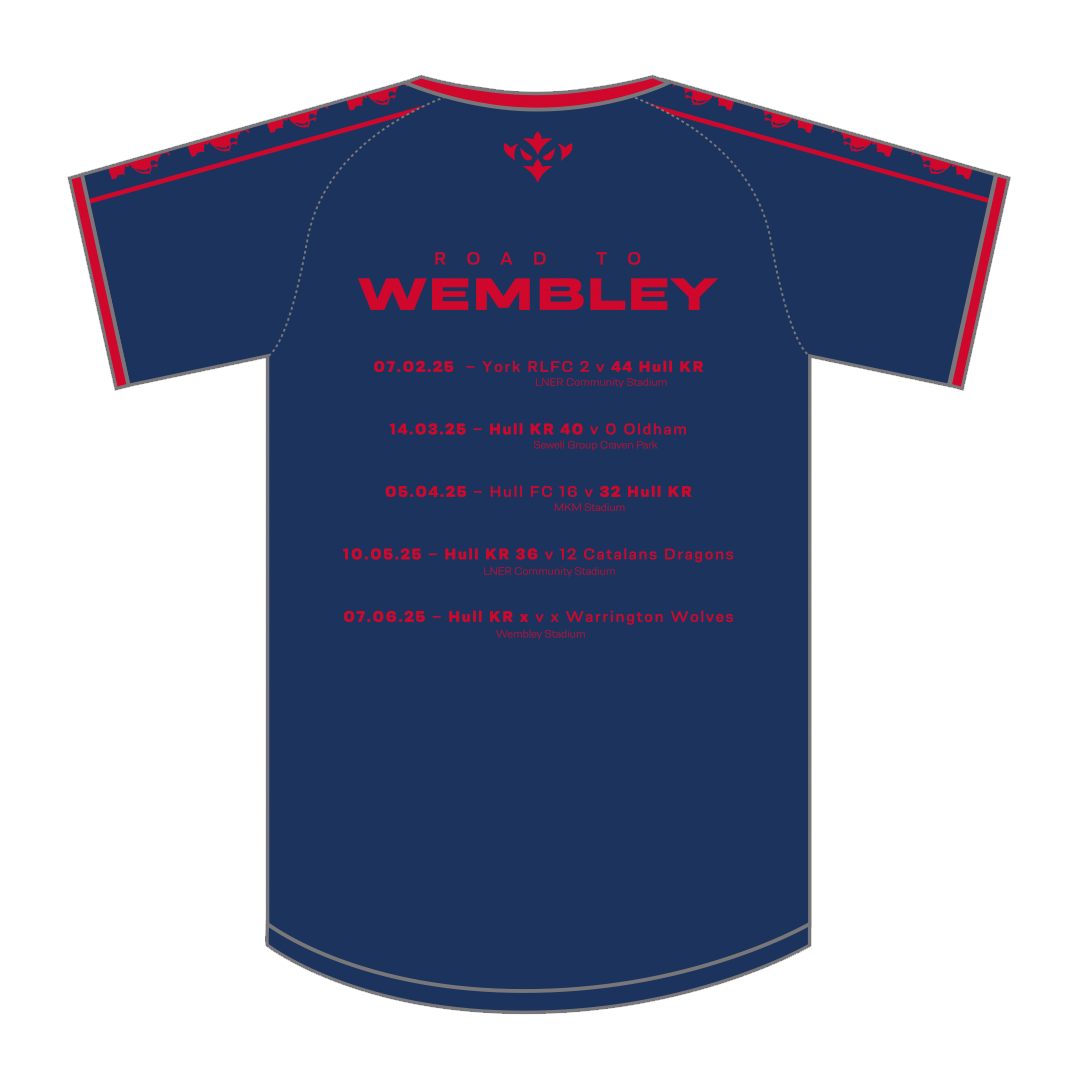 NAVY JUNIOR ROAD TO WEMBLEY TEE - PRE ORDER