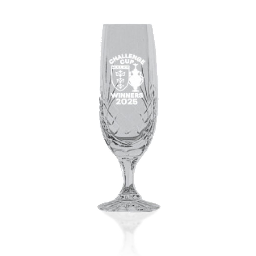CHALLENGE CUP WINNERS CHAMPAGNE GLASS