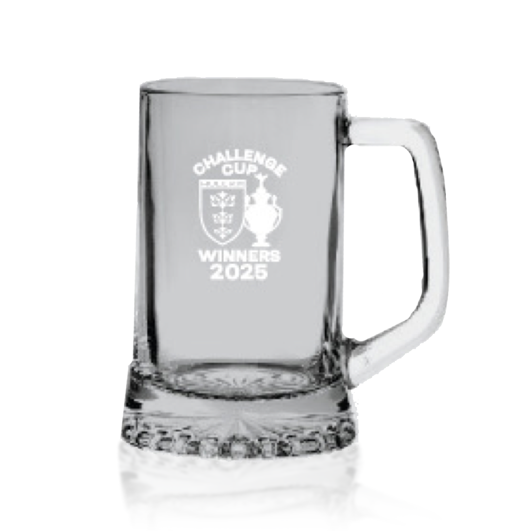 CHALLENGE CUP WINNERS GLASS TANKARD
