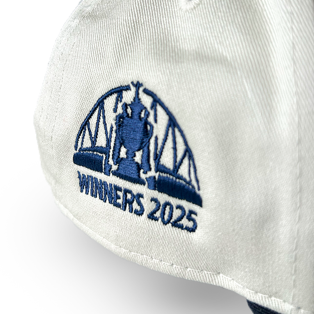 CHALLENGE CUP WINNERS NEW ERA 9FORTY STONE/NAVY CAP