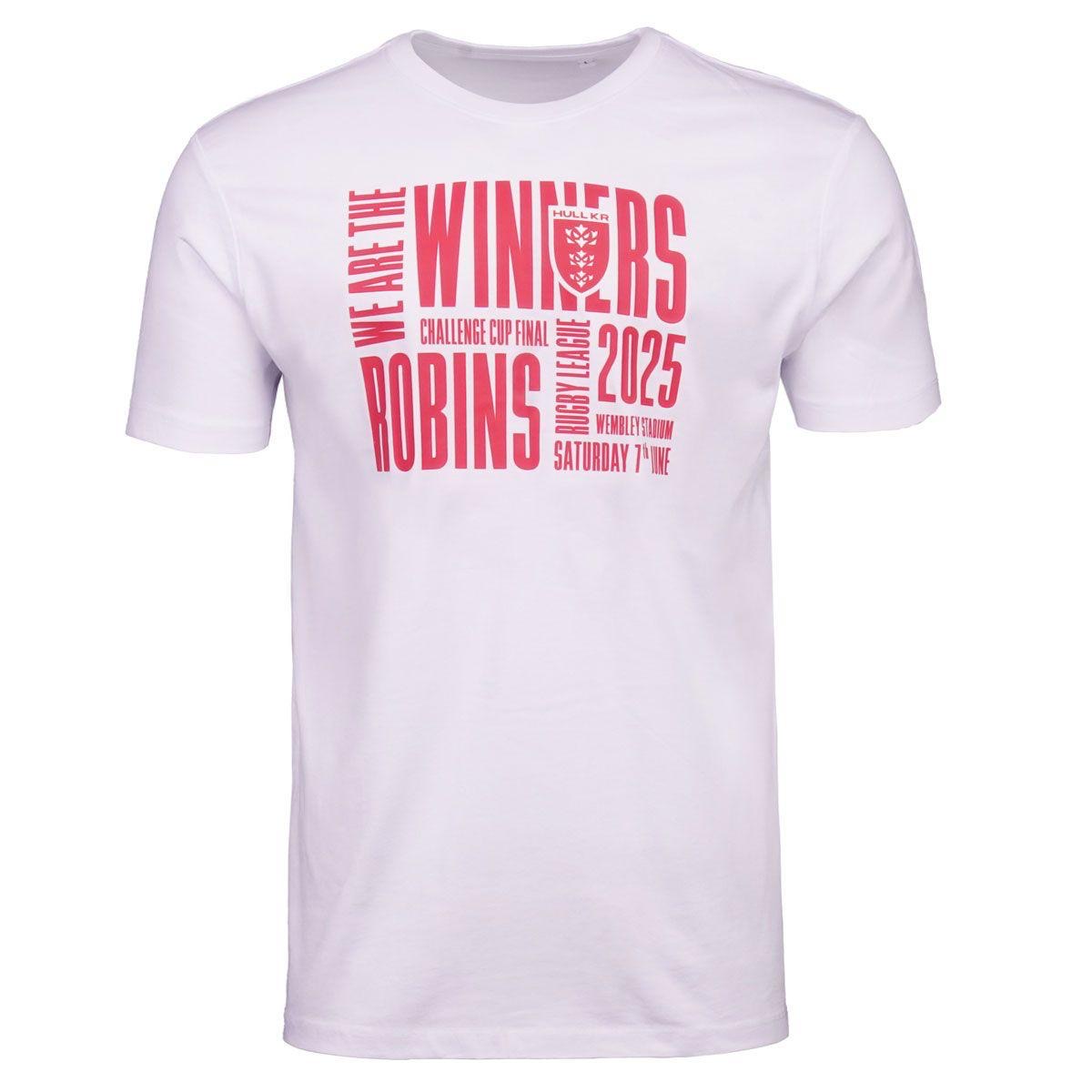 WHITE WINNERS TEXT TEE - PRE ORDER