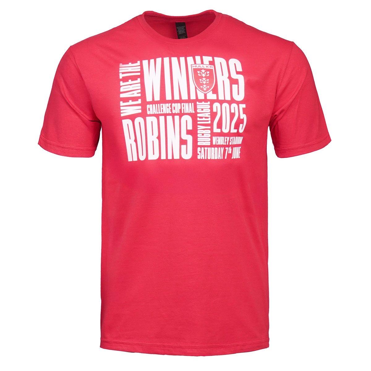 RED WINNERS TEXT TEE - PRE ORDER