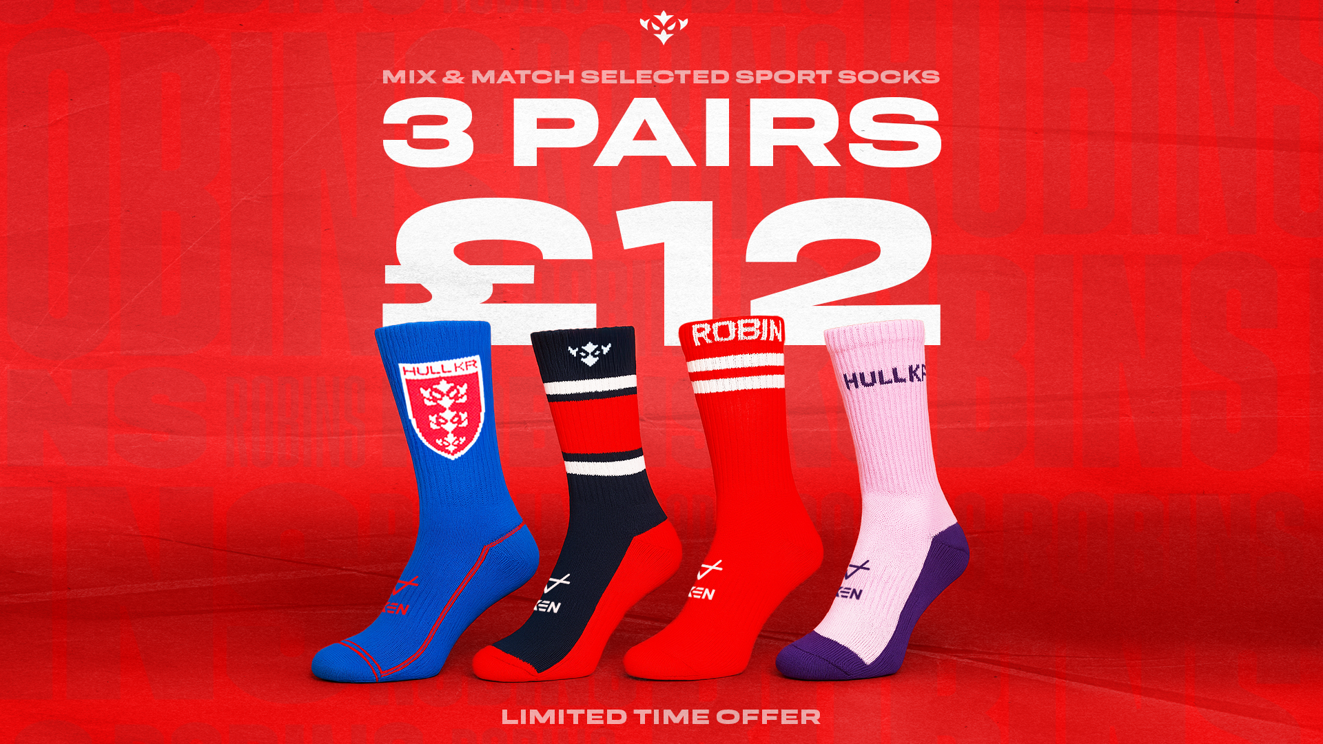 3 pairs of selected socks for £12