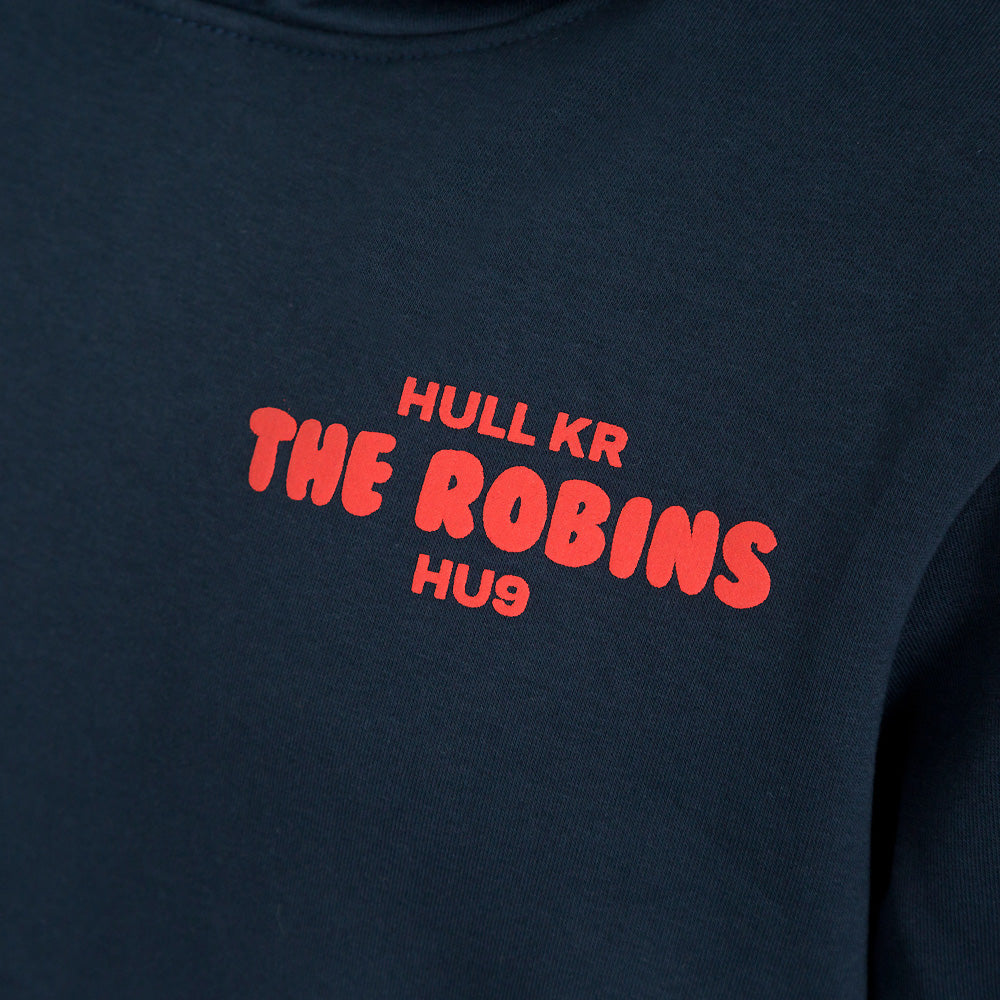 NAVY/RED HOODY