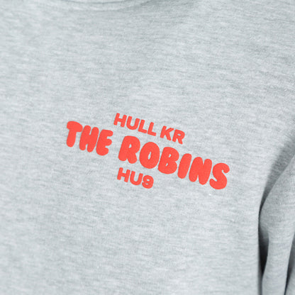 GREY/RED HOODY