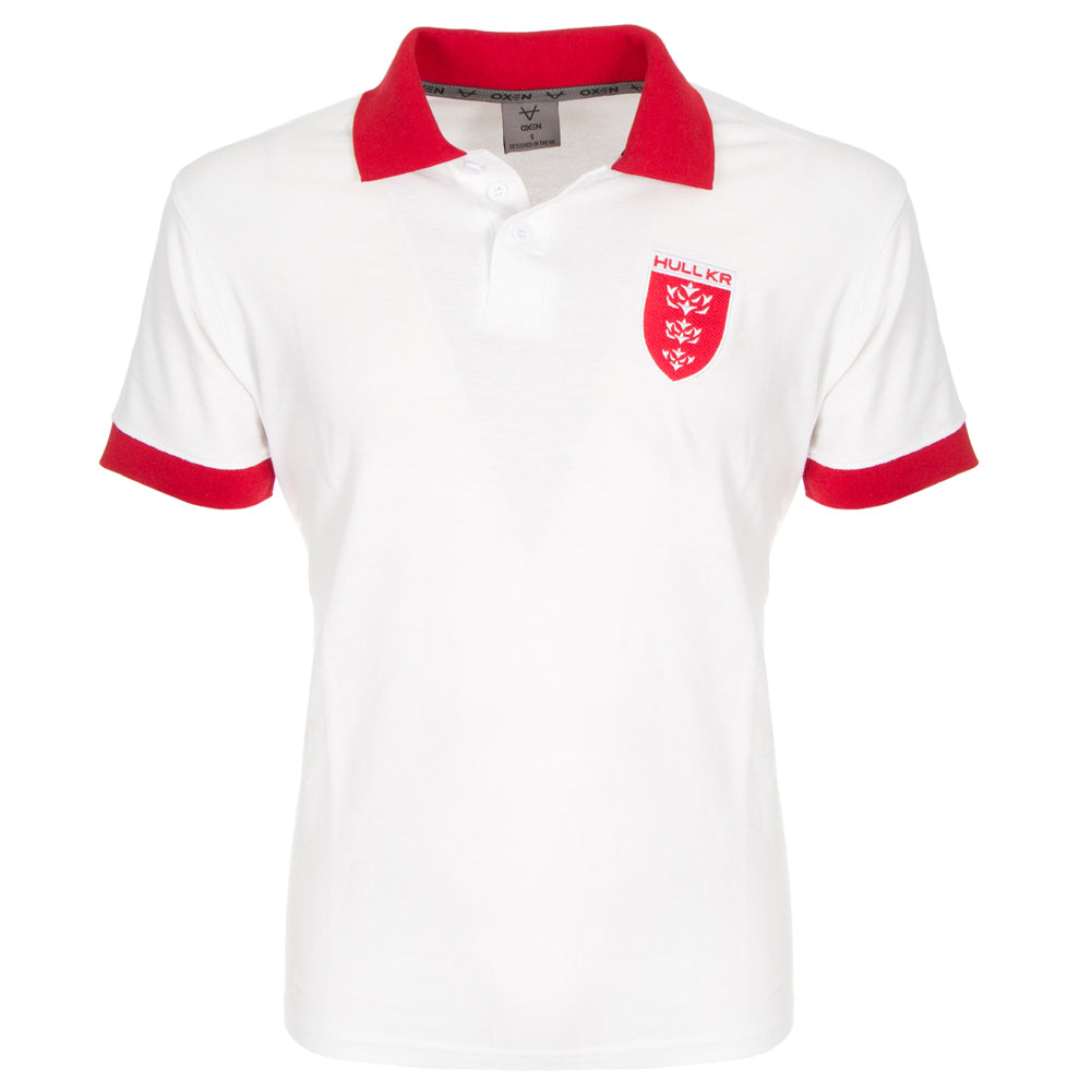 WHITE/RED POLO