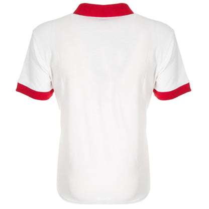 WHITE/RED POLO