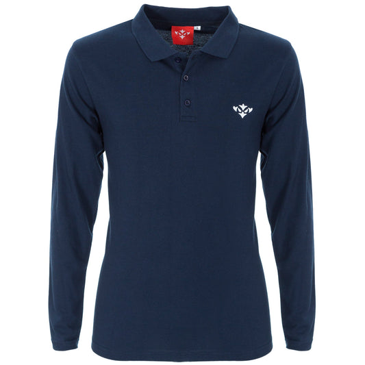 NAVY ICON L/S POLO