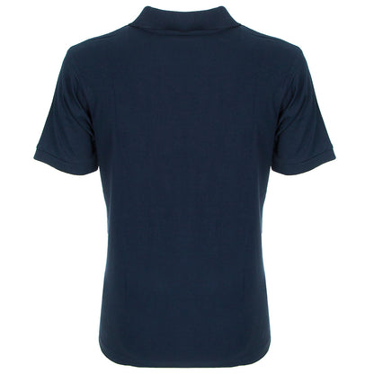 NAVY/STONE ZIP POLO