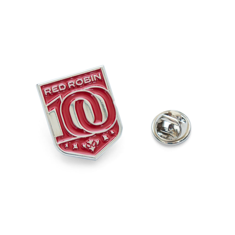 100 YEARS OF RED ROBIN PIN BADGE