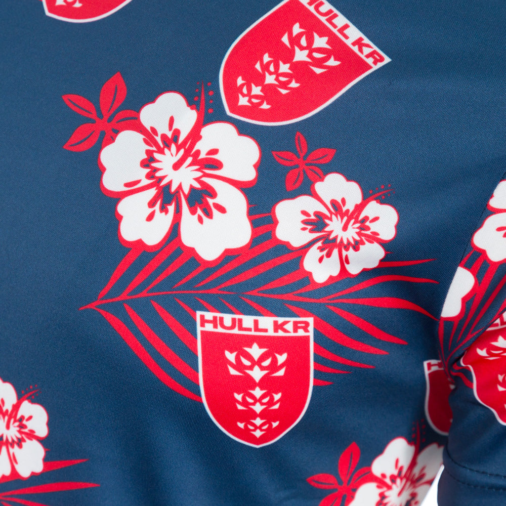 NAVY CREST HAWAIIAN TEE