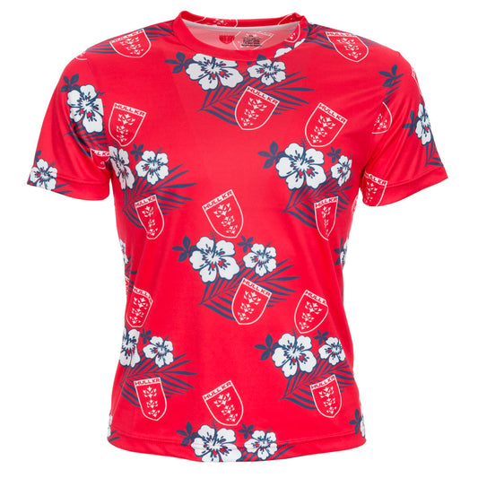 RED CREST HAWAIIAN TEE