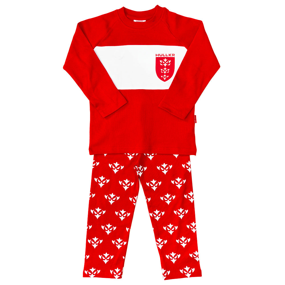 RED ICON/CREST JUNIOR PJS