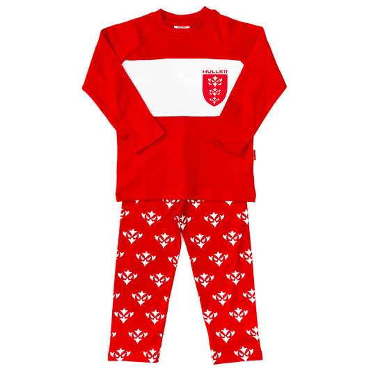 RED ICON/CREST JUNIOR PJS