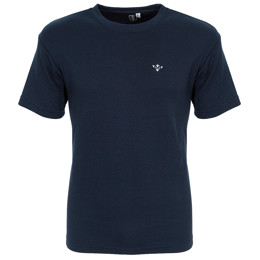 NAVY ICON WAFFLE TEE