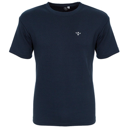 NAVY ICON WAFFLE TEE
