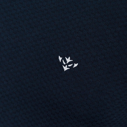 NAVY ICON WAFFLE TEE