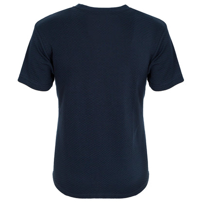 NAVY ICON WAFFLE TEE