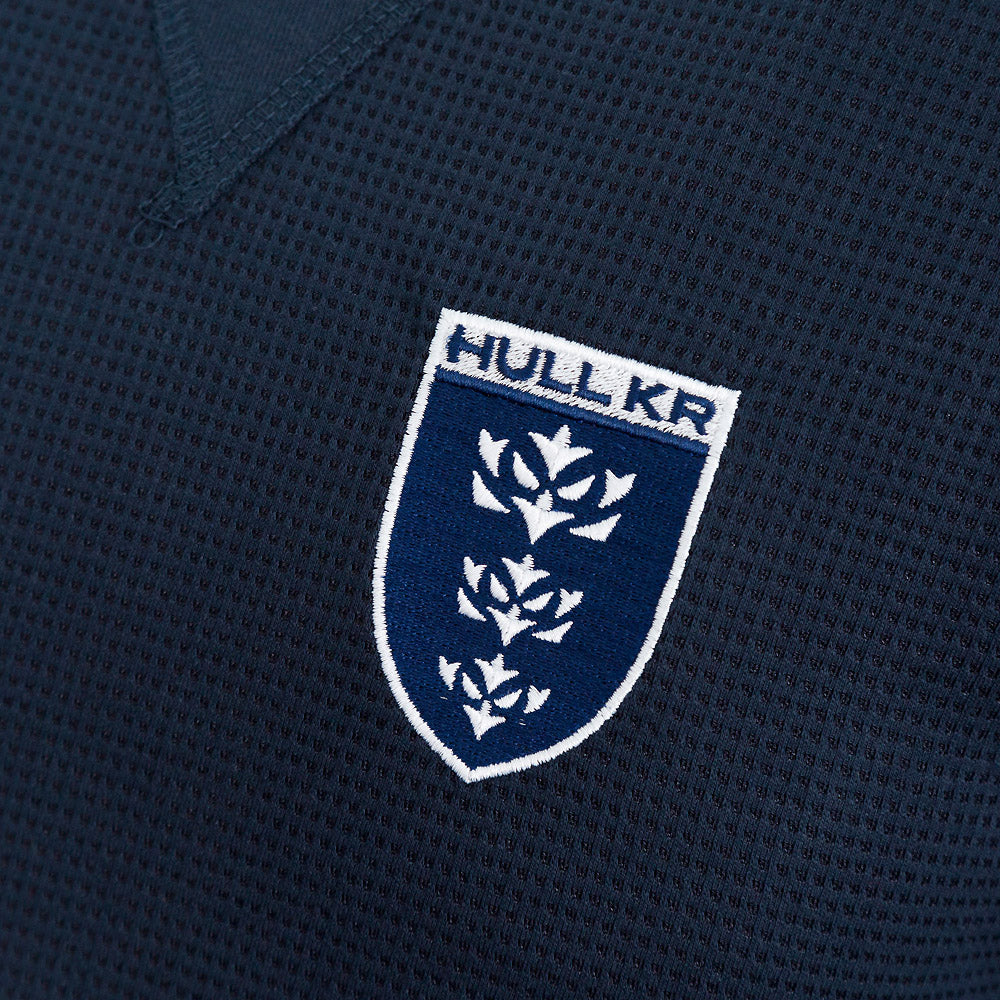 NAVY CREST WAFFLE TEE