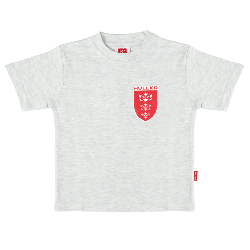 JUNIOR GREY CREST TEE