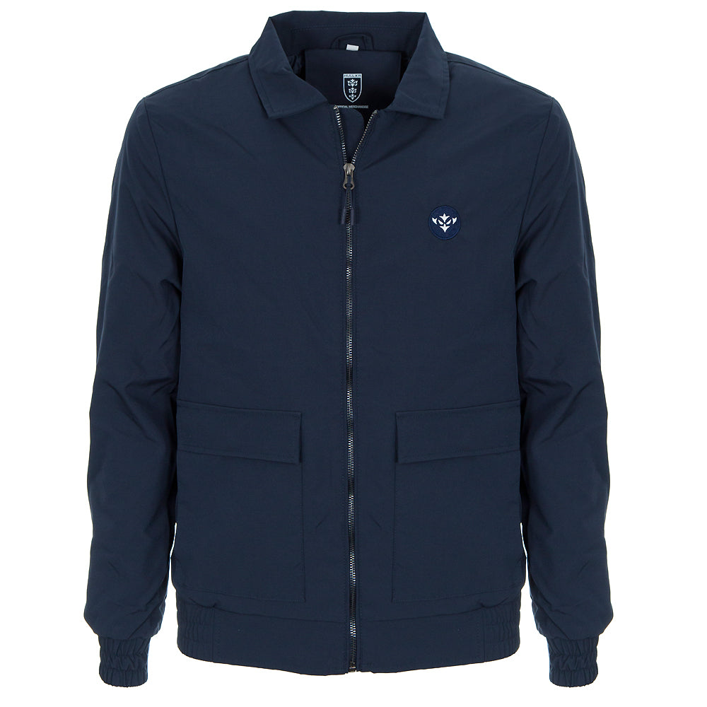 NAVY ICON HARRINGTON JACKET