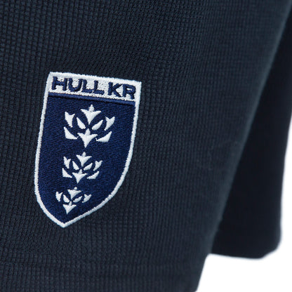 NAVY CREST WAFFLE SHORT