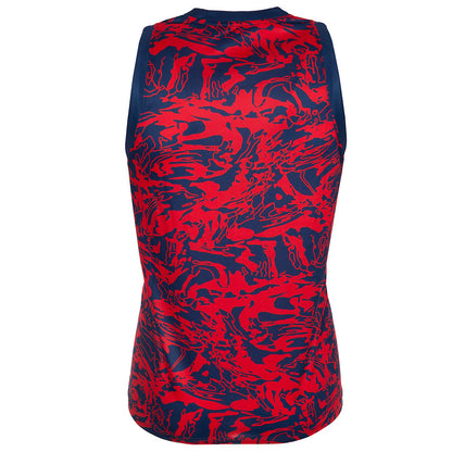NAVY/RED OXEN SWIRL SINGLET