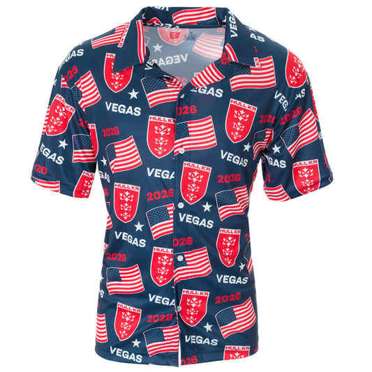 VEGAS HAWAIIAN NAVY SHIRT