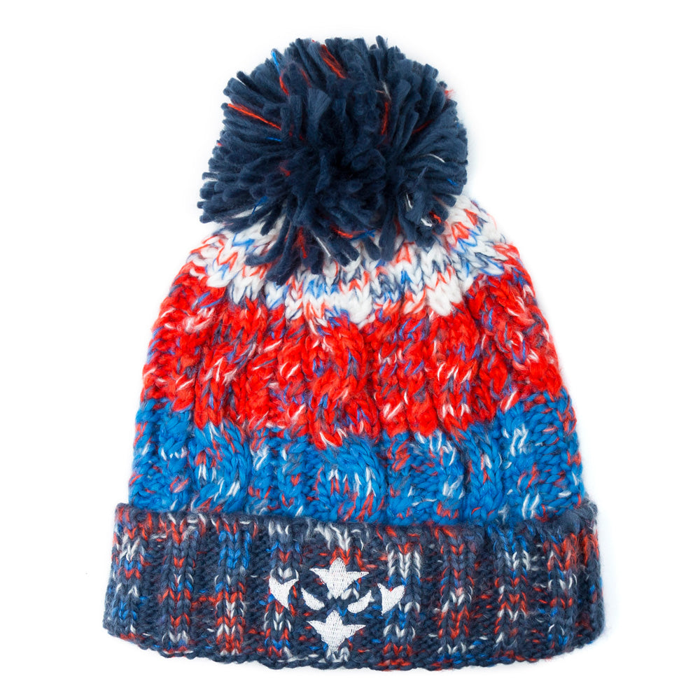 BLUE FLECK POM