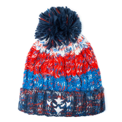 BLUE FLECK POM
