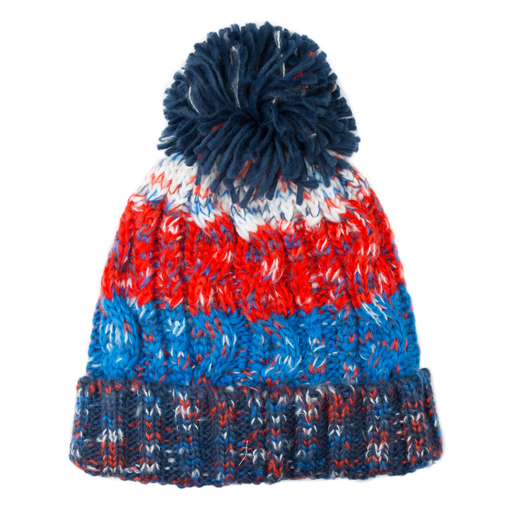 BLUE FLECK POM