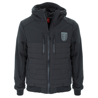 CHARCOAL CREST DOUBLE ZIP JACKET