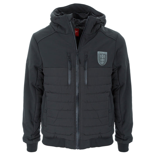 CHARCOAL CREST DOUBLE ZIP JACKET