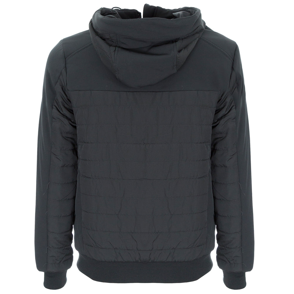 CHARCOAL CREST DOUBLE ZIP JACKET