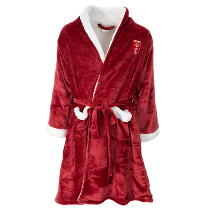 ADULT SHERPA RED ROBE