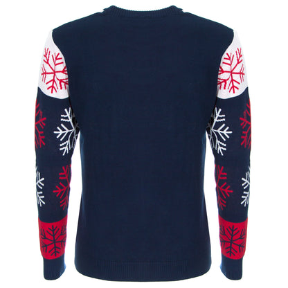 NAVY CREST CHRISTMAS JUMPER