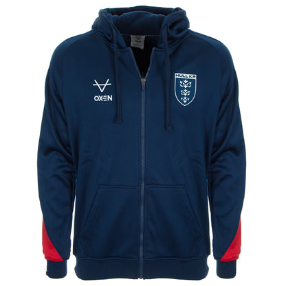 NAVY LEISURE LADIES FZ HOODY