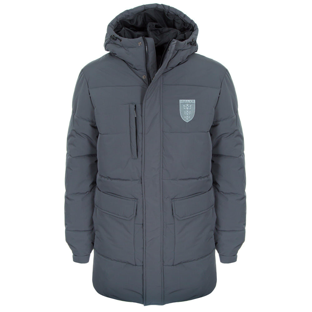 CHARCOAL CREST BENCH COAT