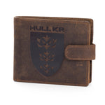 BOXED CREST LEATHER WALLET