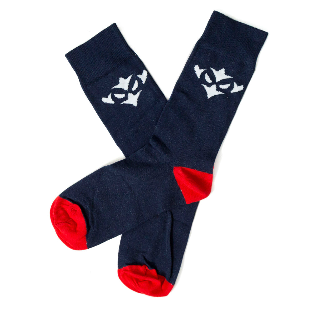 NAVY ICON SOCKS